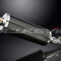 Delkevic 14" Carbon Oval Muffler - Honda Silver Wing FSC600 2002-2014