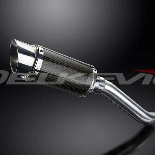 Delkevic 8" Carbon Slip On Muffler - Kawasaki ZX-10R Ninja 2004-2005 Exhaust