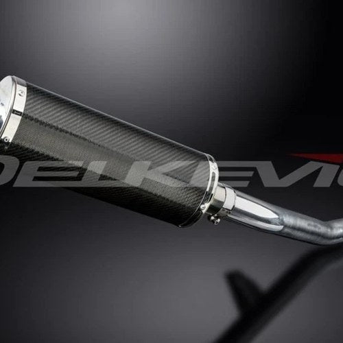 Delkevic 14" Carbon Oval Muffler - Kawasaki Concours GTR1400 2008-2021 Exhaust