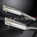 Delkevic 8" Stainless Slip On Mufflers - Kawasaki ZZR1200 2002-2005 Exhaust