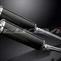 Delkevic 18" Carbon Oval Slip On Mufflers - Kawasaki ZX-14 2012-2021 Exhaust