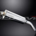 Delkevic 14" Stainless Oval Slip On Muffler - Kawasaki Z800 2013-2016 Exhaust
