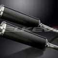 Delkevic 18" Carbon Oval Mufflers - Suzuki Hayabusa GSX1300R 2008-2017 Exhaust