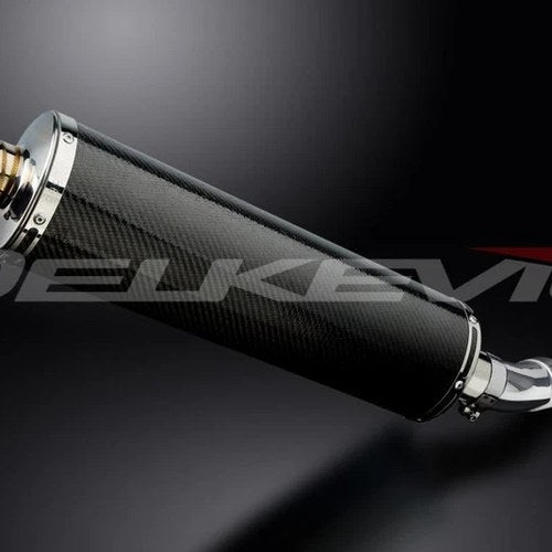 Delkevic 18" Carbon Fiber Oval Muffler - Suzuki SV650 2003-2012 Exhaust