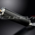 Delkevic 18" Carbon Fiber Oval Muffler - Suzuki SV650 2003-2012 Exhaust