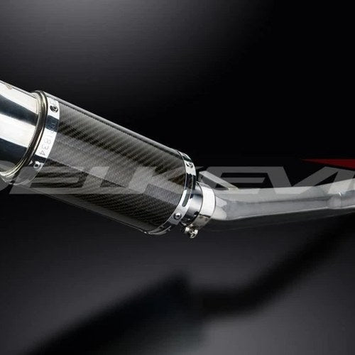 Delkevic 8" Carbon Round Muffler - Suzuki GSX600F Katana 600 1997-2006 Exhaust
