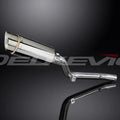 Delkevic 8" Stainless Round Slip On Muffler - Suzuki DR-Z400SM 2005-2016 Exhaust