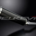 Delkevic 18" Carbon Oval Muffler - Suzuki GSX750F Katana 750 1998-2006 Exhaust