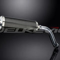 Delkevic 14" Carbon Oval High Mount Muffler - Suzuki SV650 2003-2012 Exhaust