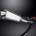 Delkevic 9" Stainless Oval Slip On Muffler - Suzuki GSX-R600 2001-2003 Exhaust