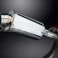 Delkevic 9" Stainless Oval Slip On Muffler - Suzuki GSX-R750 2011-2017 Exhaust