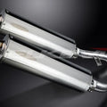 Delkevic 18" Stainless Oval Slip On Mufflers - Yamaha FJR1300 2006-2021 Exhaust
