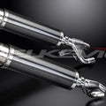 Delkevic 14" Carbon Round Slip On Mufflers - Yamaha Vmax 1984-2007 Exhaust