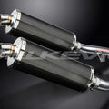 Delkevic 14" Carbon Oval Slip On Muffler - Yamaha FJR1300 2006-2021 Exhaust