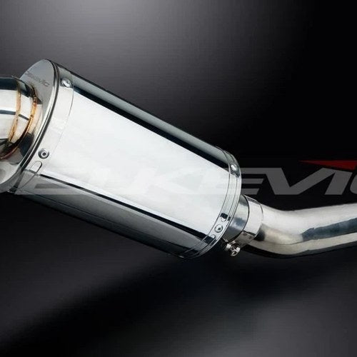Delkevic 9" Stainless Oval Muffler - Yamaha YZF600R Thundercat 1995-2007 Exhaust
