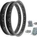 Rising Sun Black Aluminum Rim & Spoke Set - Honda CB750F - 1975 1976