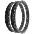 Rising Sun Black Aluminum Rim Set - Honda CL450 Scrambler 450 - 1968 - 1974