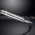 Delkevic 14" Stainless Steel Round Slip-On Muffler - BMW K1200GT - 06-12 Exhaust