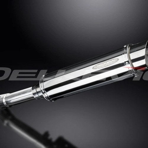 Delkevic 14" SL10 Stainless Steel Round Muffler - BMW F800GS - 2008-2017 Exhaust