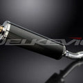 Delkevic 18" Carbon Fiber Oval Slip-On Muffler - Ducati Diavel - 11-19 Exhaust