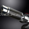 Delkevic 8" Carbon Fiber Round Muffler - Aprilia Tuono V4 1100RR - 2015-2016