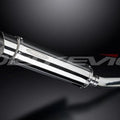 Delkevic 14" Stainless Round Muffler - Aprilia Rsv Mille 1000 - 98-03 Exhaust