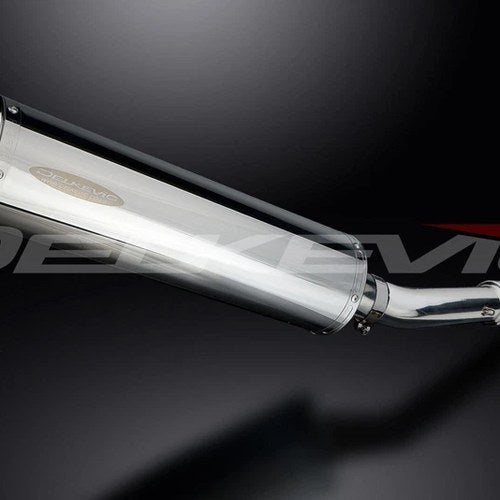 Delkevic 18" Stainless Oval Muffler - Aprilia Rsv Mille 1000 - 98-03 Exhaust
