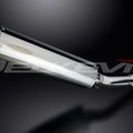 Delkevic 18" Stainless Oval Muffler - Aprilia Rsv Mille 1000 - 98-03 Exhaust