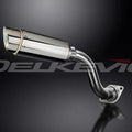 Delkevic 8" Stainless Steel Round Muffler - Honda VFR750 -1990-1993 Exhaust