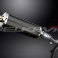 Delkevic 14" Carbon Fiber Oval Slip-On Muffler - Honda VFR1200F - 10-15 Exhaust