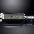 Delkevic 14" Carbon Fiber Oval Slip-On Muffler - Honda NT650 - 1988-1993 Exhaust