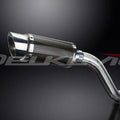 Delkevic 8" Mini Carbon Fiber Round Muffler - Honda VFR750 - 1994-1997 Exhaust