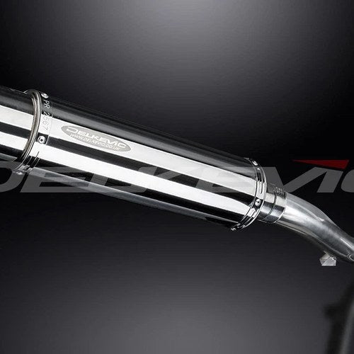 Delkevic 14" Stainless Round Muffler - Honda VFR1200X Crosstourer 12-17 Exhaust