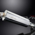 Delkevic 14" Stainless Steel Oval Muffler - Honda NC700D Integra - 12-13 Exhaust