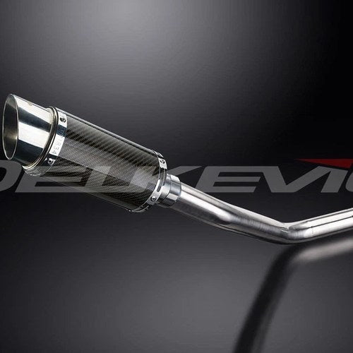 Delkevic 8" Carbon Fiber Round Muffler - Suzuki GSX-R7505 - 2006-2007 Exhaust