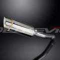 Delkevic 8" Stainless Steel Round Muffler - Suzuki GSX-R600 - 2004-2005 Exhaust
