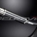 Delkevic 14" Carbon Fiber Round Slip-On Muffler - Suzuki GSX-R750 01-03 Exhaust