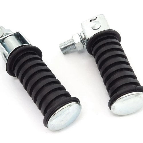 Universal Round Folding Foot Pegs 12mm Passenger Footrests Footpegs Foot Peg