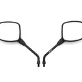 Universal Black Motorcycle Mirror Set / Pair - 10MM x 1.25 Honda Kawasaki Suzuki