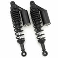 All Black Remote Reservoir Motorcycle Shocks - Eye To Eye - 340mm 350mm