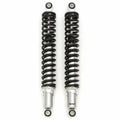 Chrome Motorcycle Rear Shocks w/ Black Springs 395mm 15 1/2" Honda XL125S XL185S