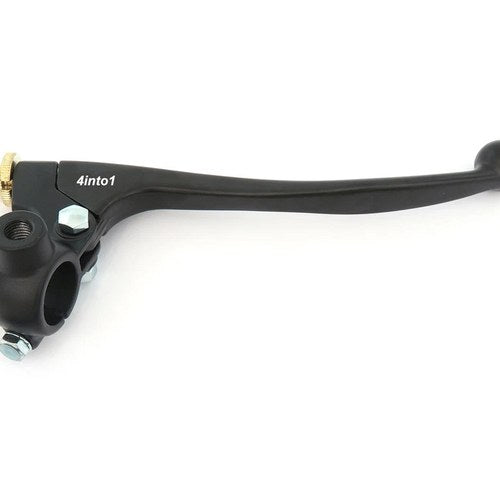 Kawasaki Motorcycle Drum Brake Lever Assembly w/ Mirror Mounts - Black - 7/8"
