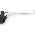 Suzuki Drum Brake Motorcycle Lever Assembly w/ Mirror Mounts Black & Chrome 7/8"