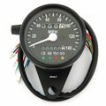 Mini Speedometer w/ Indicator Lights & Trip Meter - 2240:60 - Black - Mph