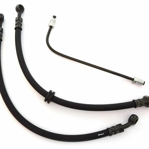 Brake Hose Kit w/ Brake Pipe - Honda CB350F/360 - CB400F 77 - Upper Lower Line