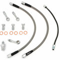 Stainless Steel Brake Line Kit w/Brake Pipe - Clear - Honda CB450K CB750K