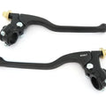 Honda GP Lever Perch Assembly Set - Clutch + Drum Brake - Black - 7/8"
