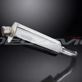 Delkevic 14" Stainless Steel oval Muffler - Suzuki SV650 - 2017-2020 Exhaust