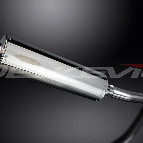 Delkevic 18" Stainless Steel Oval Muffler - Suzuki GSX-R750 - 2001-2003 Exhaust