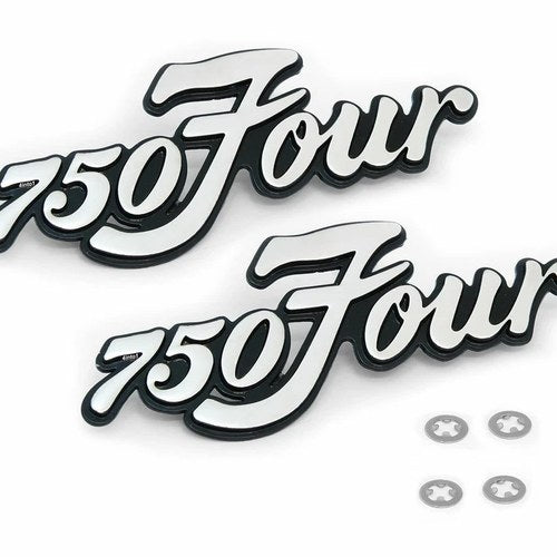 Set of 2 - Side Cover Emblems - 87124-300-030 - Honda CB750K - 1971-1972